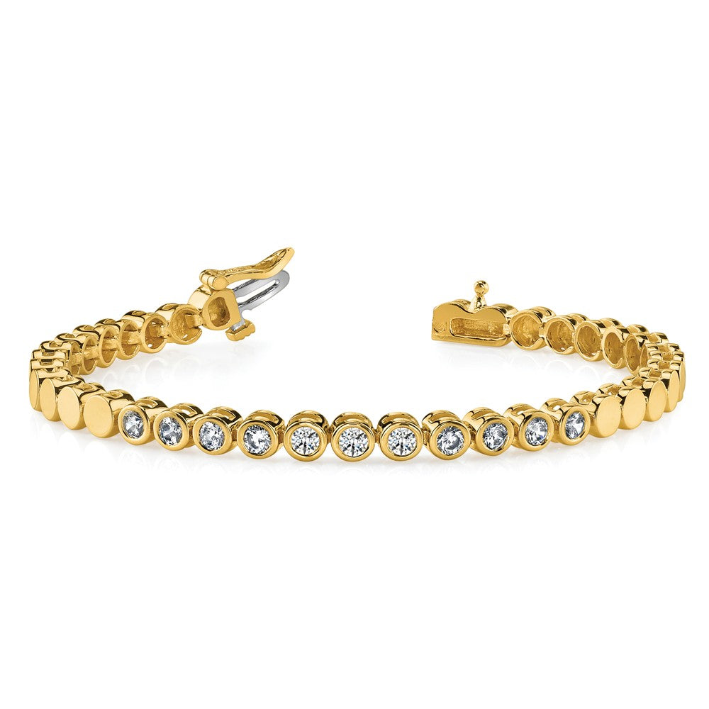 14k Holds 52 Stones up to 2.25mm Round Add-a-Diamond 7 inch Bracelet