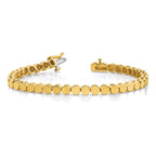 14k Holds 35 Stones up to 3.5mm Round Add-a-Diamond 7 inch Bracelet