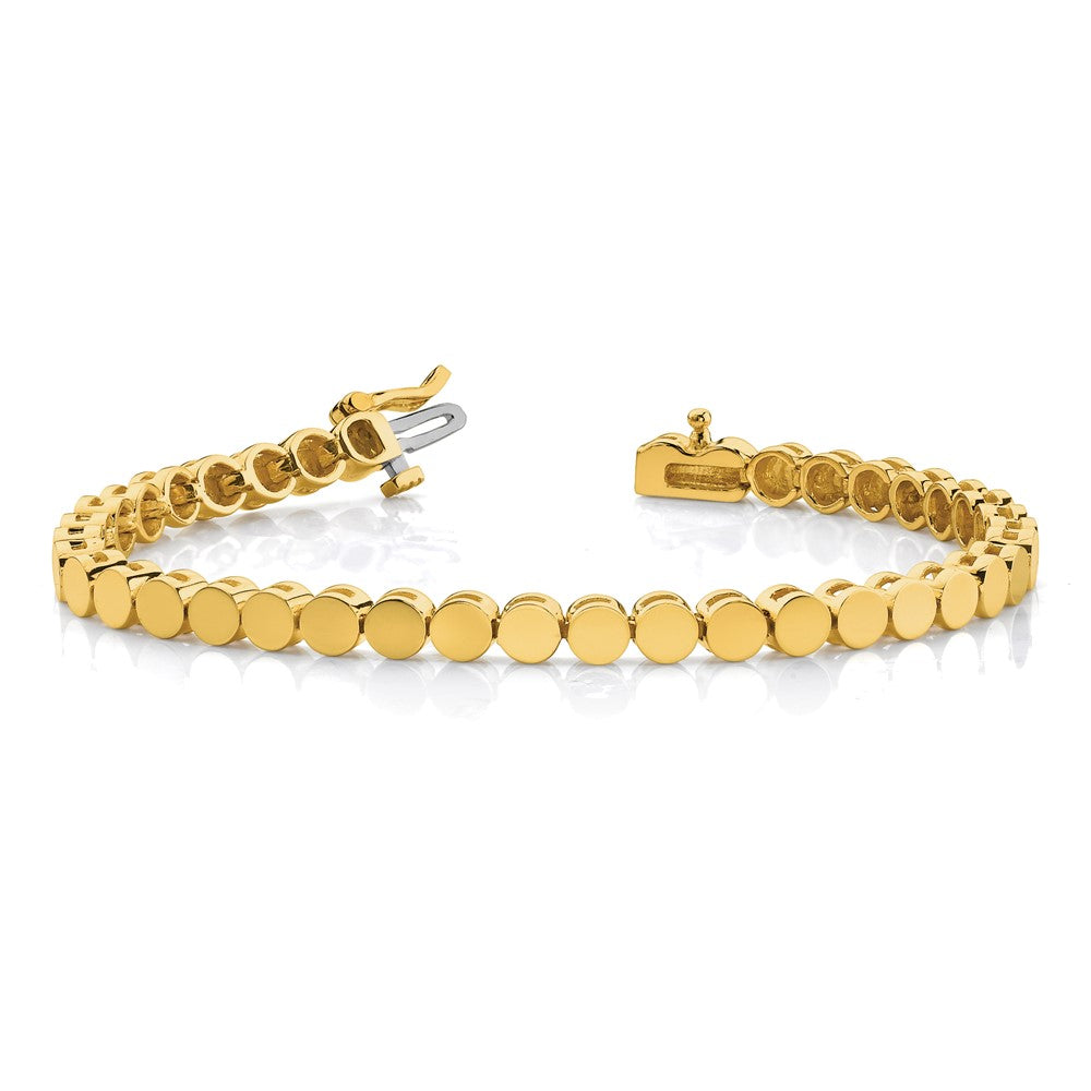 14k Holds 35 Stones up to 3.5mm Round Add-a-Diamond 7 inch Bracelet