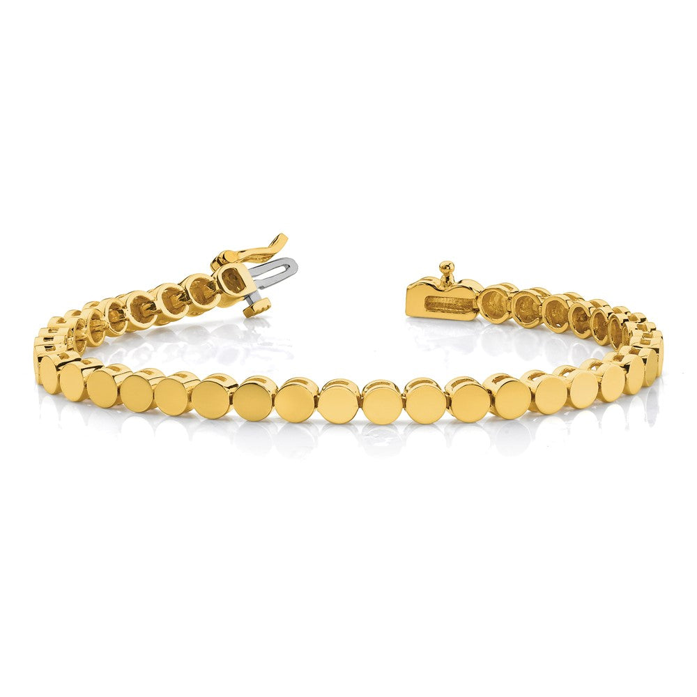14k Holds 35 Stones up to 3.5mm Round Add-a-Diamond 7 inch Bracelet