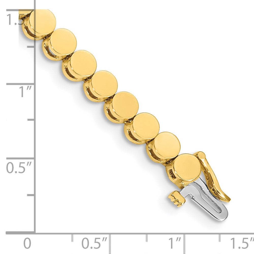 14k Holds 35 Stones up to 3.5mm Round Add-a-Diamond 7 inch Bracelet
