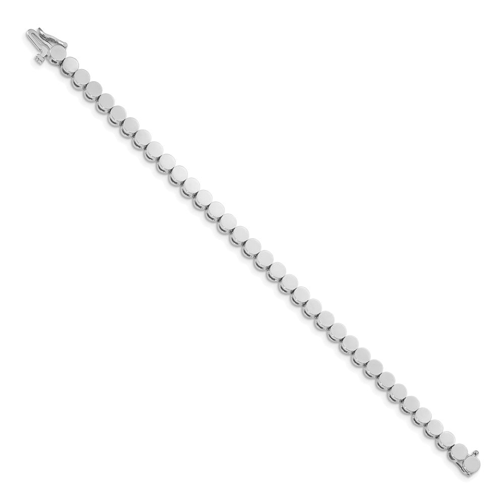 14k White Gold Holds 35 Stones up to 3.5mm Round Add-a-Diamond 7 inch Bracelet