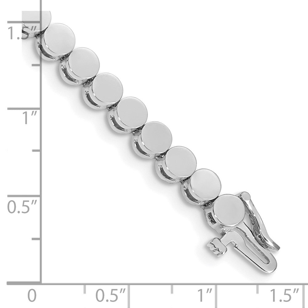 14k White Gold Holds 35 Stones up to 3.5mm Round Add-a-Diamond 7 inch Bracelet