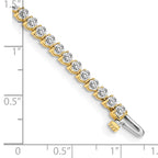 14k Complete 2.4 carat Round AAA Diamond 3-prong 7 inch Tennis Bracelet