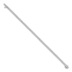 14k White Gold Complete 2.4 carat Round A Diamond 3-prong 7 inch Tennis Bracelet