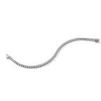 14k White Gold Complete 2.4 carat Round AA Diamond 3-prong 7 inch Tennis Bracelet