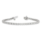 True Origin 14K White Gold 2 3/4 carat Lab Grown Diamond VS+ F+ Complete Tennis Bracelet