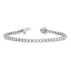 True Origin 14K White Gold 2 3/4 carat Lab Grown Diamond VS+ F+ Complete Tennis Bracelet