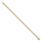 True Origin 14K Yellow Gold 4 1/3 carat Lab Grown Diamond VS+ F+ Complete Tennis Bracelet