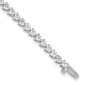 True Origin 14K White Gold 4 3/4 carat Lab Grown Diamond VS+ F+ Complete Tennis Bracelet