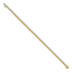 14k Complete 2.13 carat Round AA Diamond 2-prong 7 inch Tennis Bracelet
