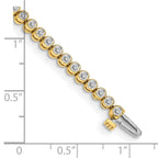 14k Complete 2.13 carat Round VS Diamond 2-prong 7 inch Tennis Bracelet