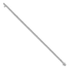 14k White Gold Complete 2.13 carat Round A Diamond 2-prong 7 inch Tennis Bracelet