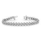 14k White Gold Complete 2.13 carat Round VS Diamond 2-prong 7 inch Tennis Bracelet