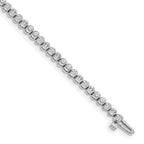 14k White Gold Complete 2.13 carat Round VS Diamond 2-prong 7 inch Tennis Bracelet