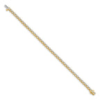 14k Complete 3.06 carat Round A Diamond 2-prong 7 inch Tennis Bracelet