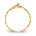 14k Polished A Diamond Fancy Ring