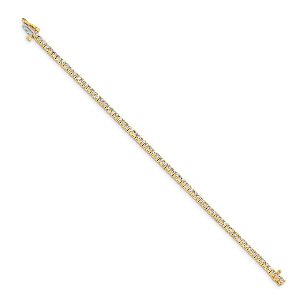 14k Complete 1.84 carat Round AAA Diamond 4-prong 7 inch Tennis Bracelet