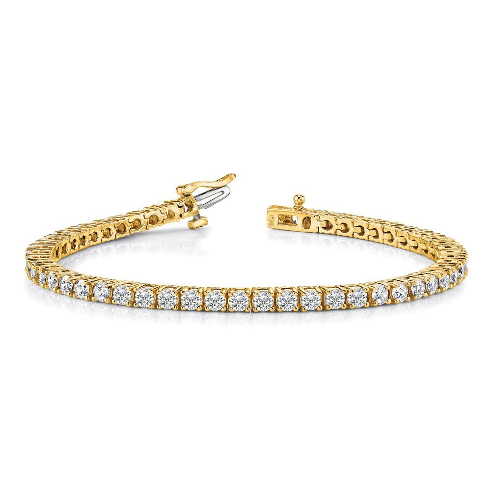 14k Complete 1.84 carat Round VS Diamond 4-prong 7 inch Tennis Bracelet