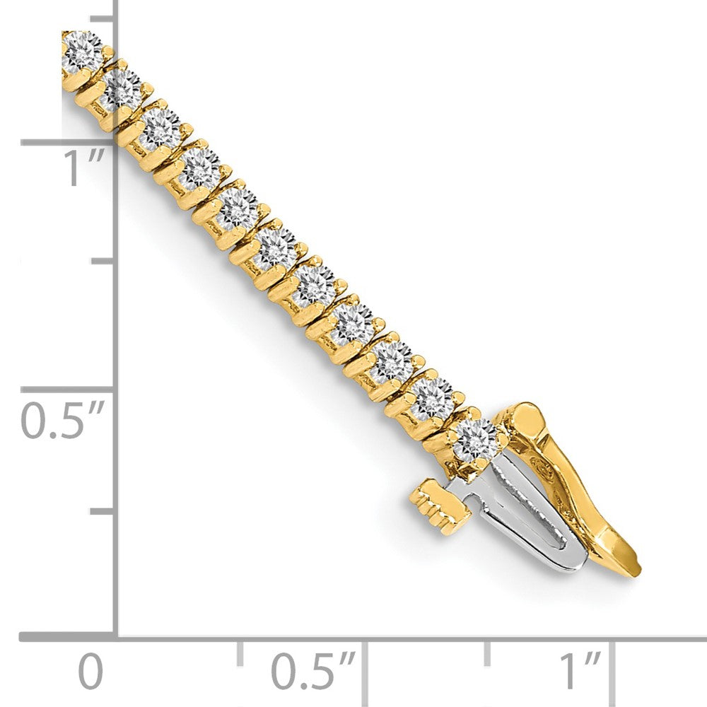 14k Complete 1.84 carat Round AAA Diamond 4-prong 7 inch Tennis Bracelet