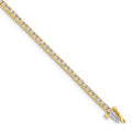 14k Complete 1.84 carat Round A Diamond 4-prong 7 inch Tennis Bracelet