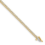 14k Complete 1.84 carat Round A Diamond 4-prong 7 inch Tennis Bracelet