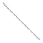 14k White Gold Complete 1.84 carat Round AA Diamond 4-prong 7 inch Tennis Bracelet