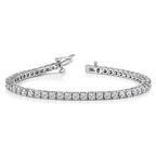 14k White Gold Complete 1.84 carat Round VS Diamond 4-prong 7 inch Tennis Bracelet