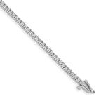 14k White Gold Complete 1.84 carat Round AA Diamond 4-prong 7 inch Tennis Bracelet