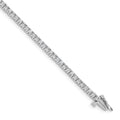 14k White Gold Complete 1.84 carat Round A Diamond 4-prong 7 inch Tennis Bracelet