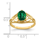 14k 8x6mm Oval Mount St. Helens Filigree Ring