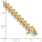 14k 3 carat Lab Grown Diamond VS/SI+ G+ Complete Round Tennis Bracelet