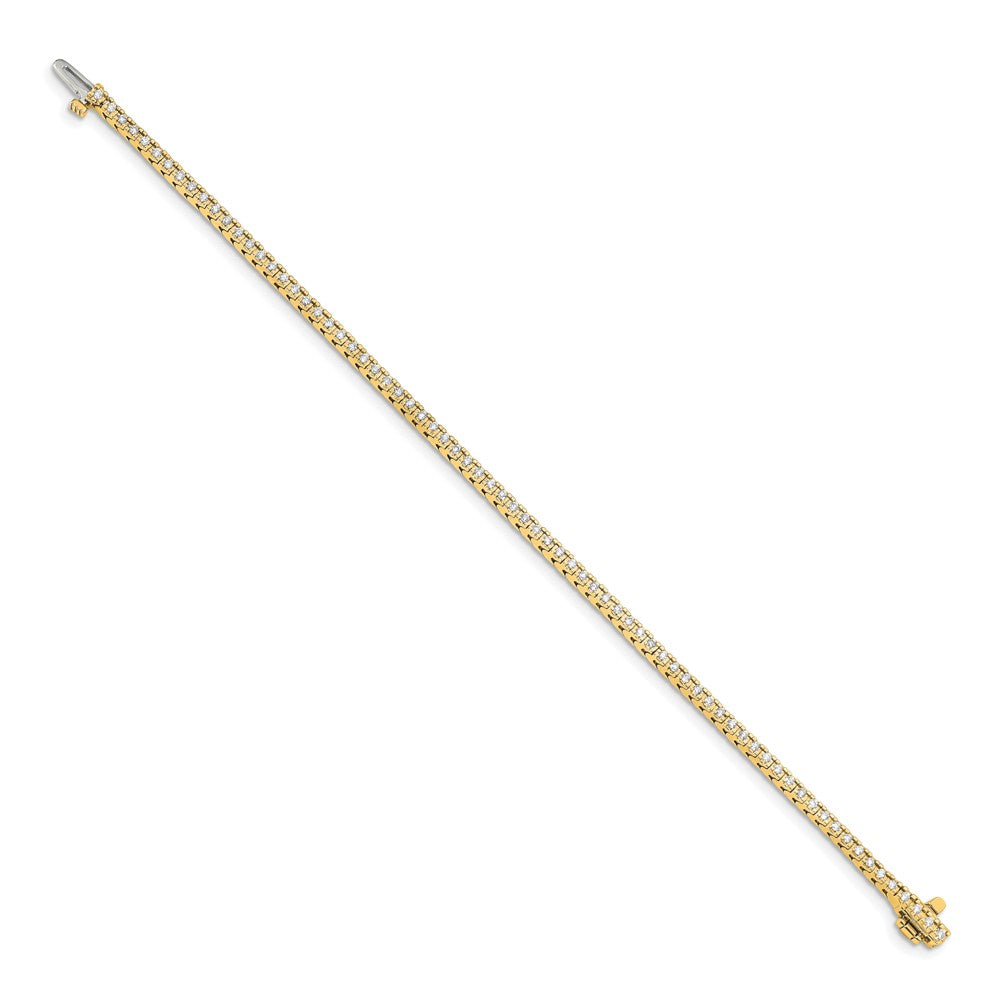 14k Complete 1.25 carat Round VS Diamond 4-prong 7 inch Tennis Bracelet