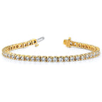 14k Complete 1.25 carat Round A Diamond 4-prong 7 inch Tennis Bracelet