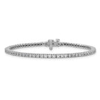 True Origin 14K White Gold 1 1/4 carat Lab Grown Diamond VS+ F+ Complete Tennis Bracelet