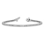 14k White Gold 1 1/4 carat Lab Grown Diamond VS/SI+ G+ Complete Round Tennis Bracelet