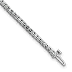 True Origin 14K White Gold 1 1/4 carat Lab Grown Diamond VS+ F+ Complete Tennis Bracelet