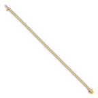 True Origin 14K Yellow Gold 2 1/6 carat Lab Grown Diamond VS+ F+ Complete Tennis Bracelet