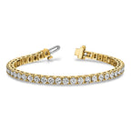 14k Complete 2.17 carat Round AAA Diamond 4-prong 7 inch Tennis Bracelet