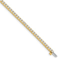 14k Complete 2.17 carat Round AAA Diamond 4-prong 7 inch Tennis Bracelet
