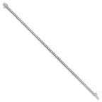 14k White Gold Complete 2.17 carat Round A Diamond 4-prong 7 inch Tennis Bracelet