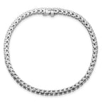 14k White Gold 2 1/6 carat Lab Grown Diamond VS/SI+ G+ Complete Round Tennis Bracelet