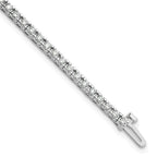 True Origin 14K White Gold 2 1/6 carat Lab Grown Diamond VS+ F+ Complete Tennis Bracelet