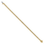 14k Complete 2.18 carat Round AAA Diamond 4-prong 7 inch Tennis Bracelet