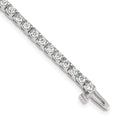 True Origin 14K White Gold 2 1/5 carat Lab Grown Diamond VS+ F+ Complete Tennis Bracelet