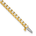 14k 2 7/8 carat Lab Grown Diamond VS/SI+ G+ Complete Round Tennis Bracelet