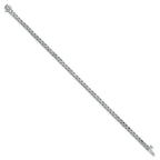 14kw 3.00ctw. Near Colorless Moissanite 4 Prong Tennis Bracelet