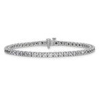 14kw 3.00ctw. Near Colorless Moissanite 4 Prong Tennis Bracelet