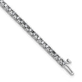 14kw 3.00ctw. Near Colorless Moissanite 4 Prong Tennis Bracelet