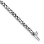 14kw 3.00ctw. Near Colorless Moissanite 4 Prong Tennis Bracelet